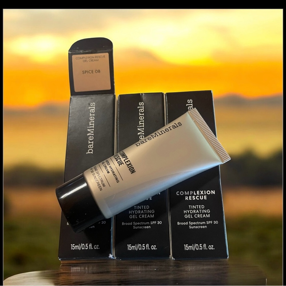 New 3X  bareMinerals Complexion Rescue Tinted Hydrating Gel SPF 30 Spice 08